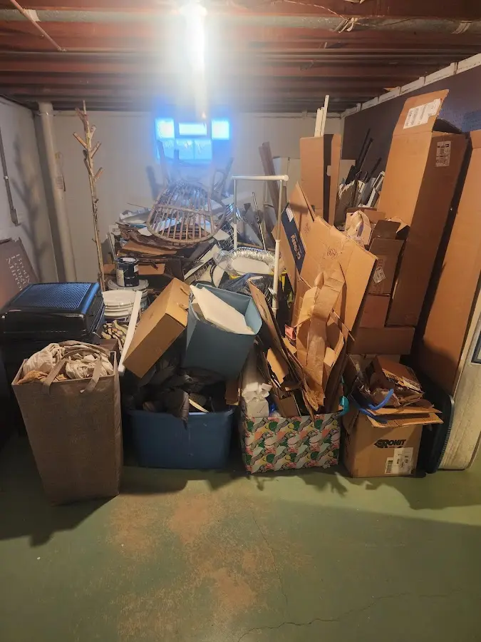 Roll-off dumpster container at job site for Construction Dumpster Rental in Barnesville